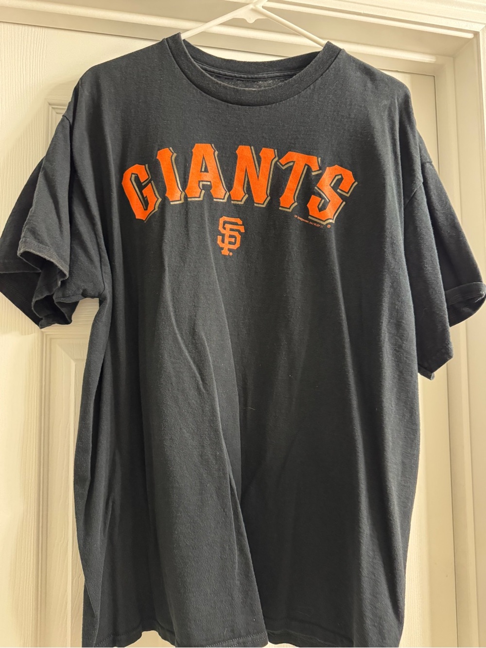 Genuine Merchandise San Francisco Giants Black T‑Shirt with Orange Logo